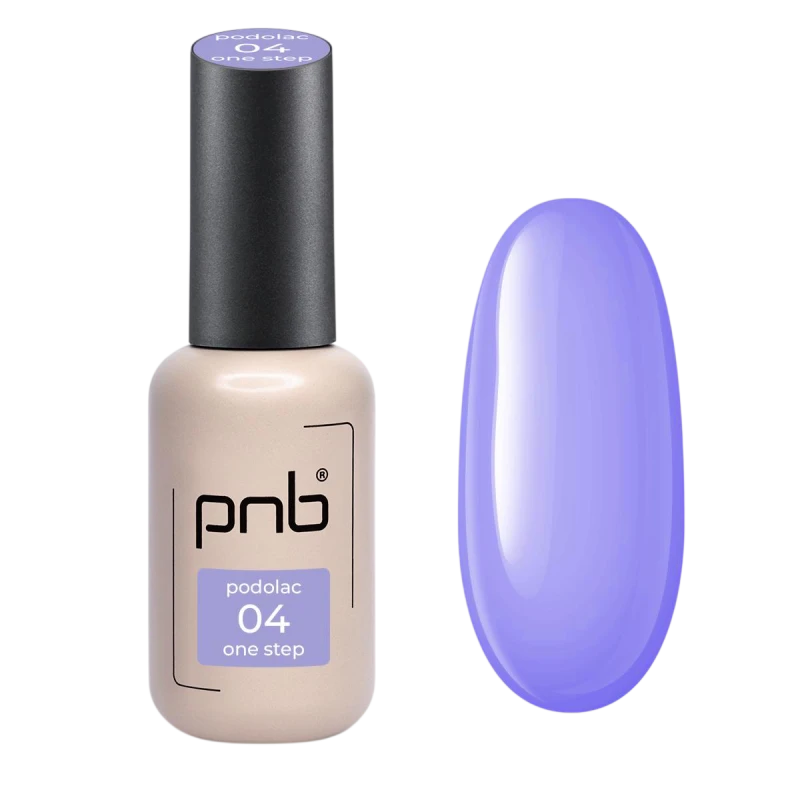 Однофазний гель-лак фіолетовий PNB Vibe №04, емаль (8 мл)