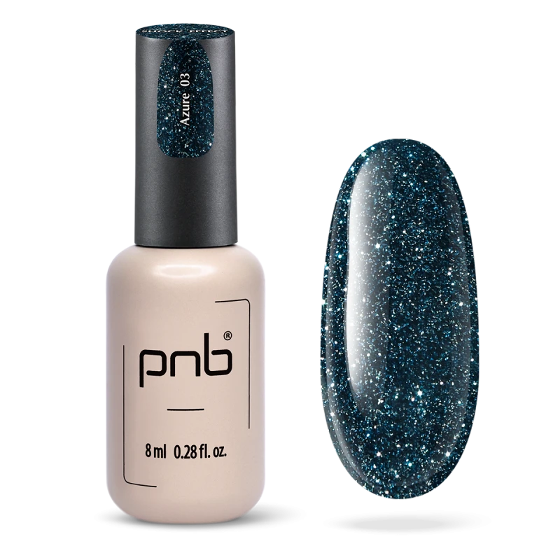 Гель лак PNB Shock Effect, Azure 03