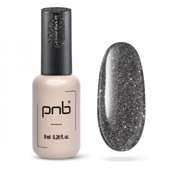 Гель лак PNB Shock Effect, Crystal black 09