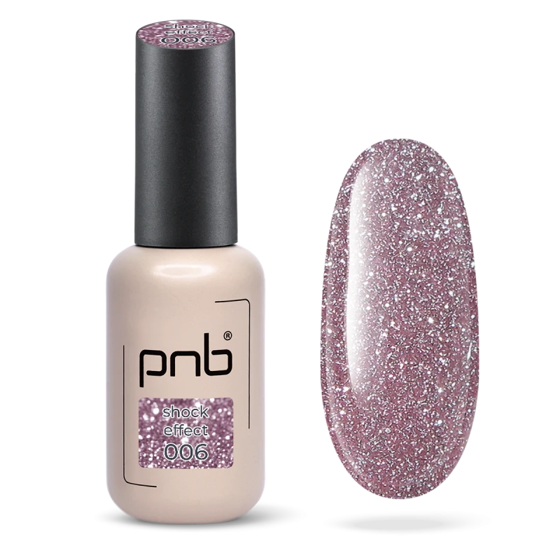 Гель-лак PNB Shock Effect, пепельная роза 06