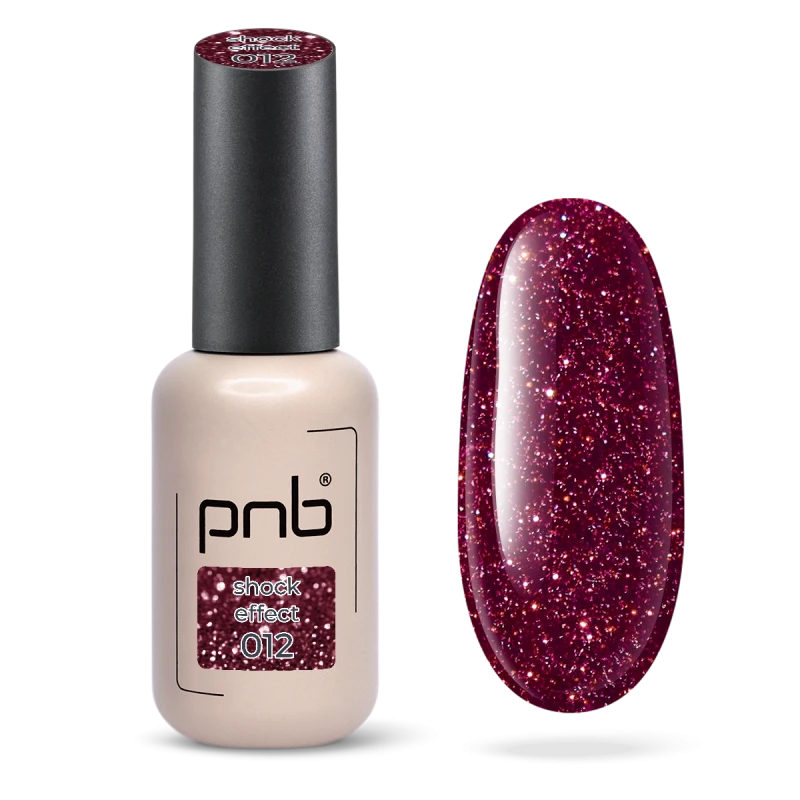 Гель-лак PNB Shock Effect, Ruby 12