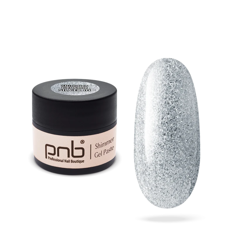 Shimmer Gel Paste / Гель-паста с шиммером PNB 01 серебро