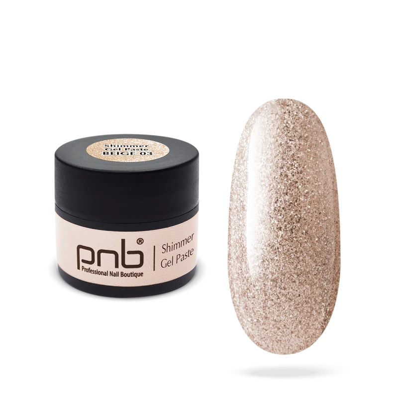 Shimmer Gel Paste / Гель паста с шиммером PNB 03 бежевая
