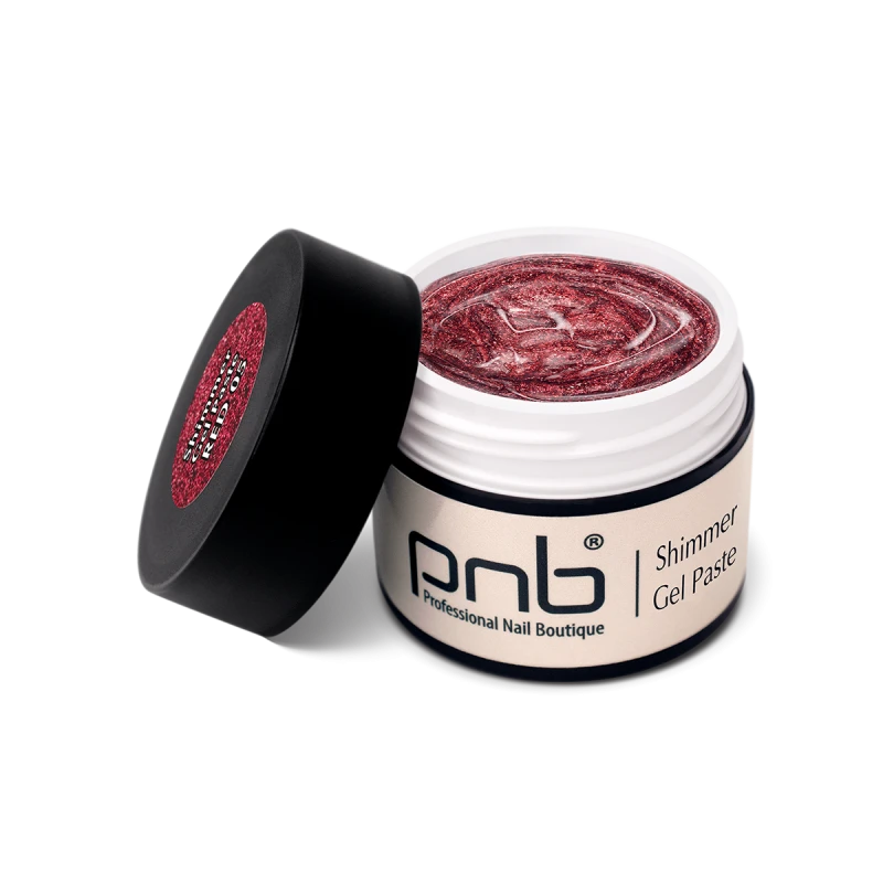 Shimmer Gel Paste / Гель паста з шиммером PNB 05 червона