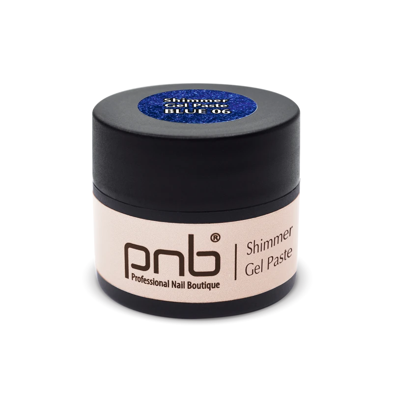 Shimmer Gel Paste / Гель паста с шіммером PNB 06 синя