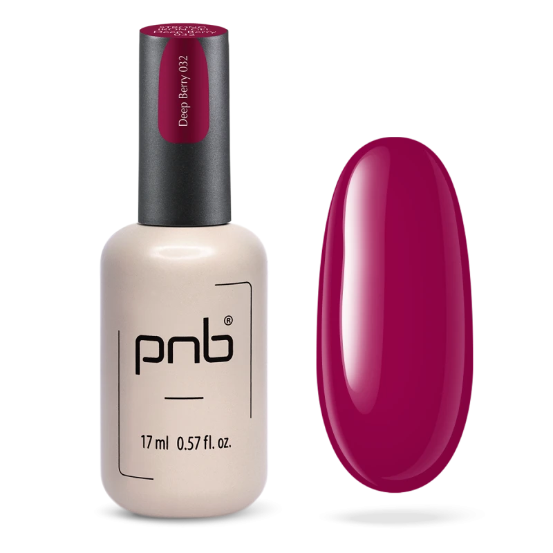 PNB UV/LED Strong Iron Gel, 032 Deep Berry, 17 ml