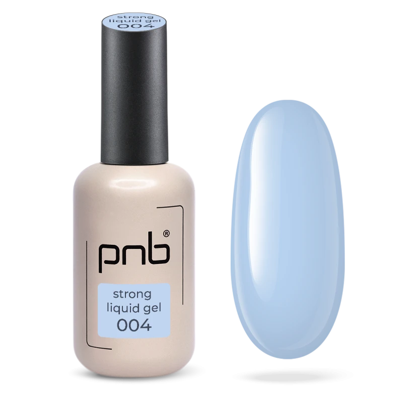 PNB UV/LED Strong Liquid Gel, Baby Blue 004, 17 ml