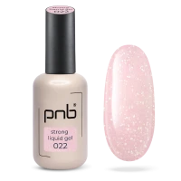 Гель Strong Liquid Gel розовый PNB 022 Blush Velvet, с шиммером (17 мл)