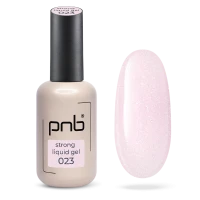 Гель Strong Liquid Gel рожевий PNB 023 Frosted Rose, з шиммером (17 мл)