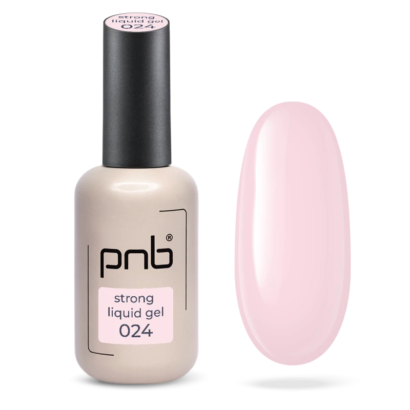 PNB UV/LED Strong Liquid Gel, 024 Pink Mist, 17 ml