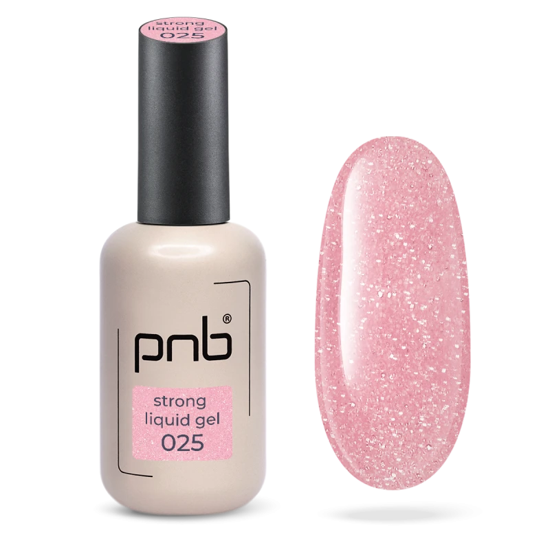PNB UV/LED Strong Liquid Gel, 025 Peach Glow, 17 ml