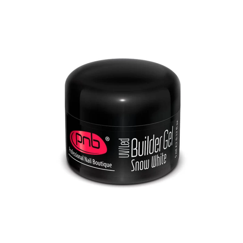 UV/LED Builder Gel Snow White 5 ml / Гель білосніжний