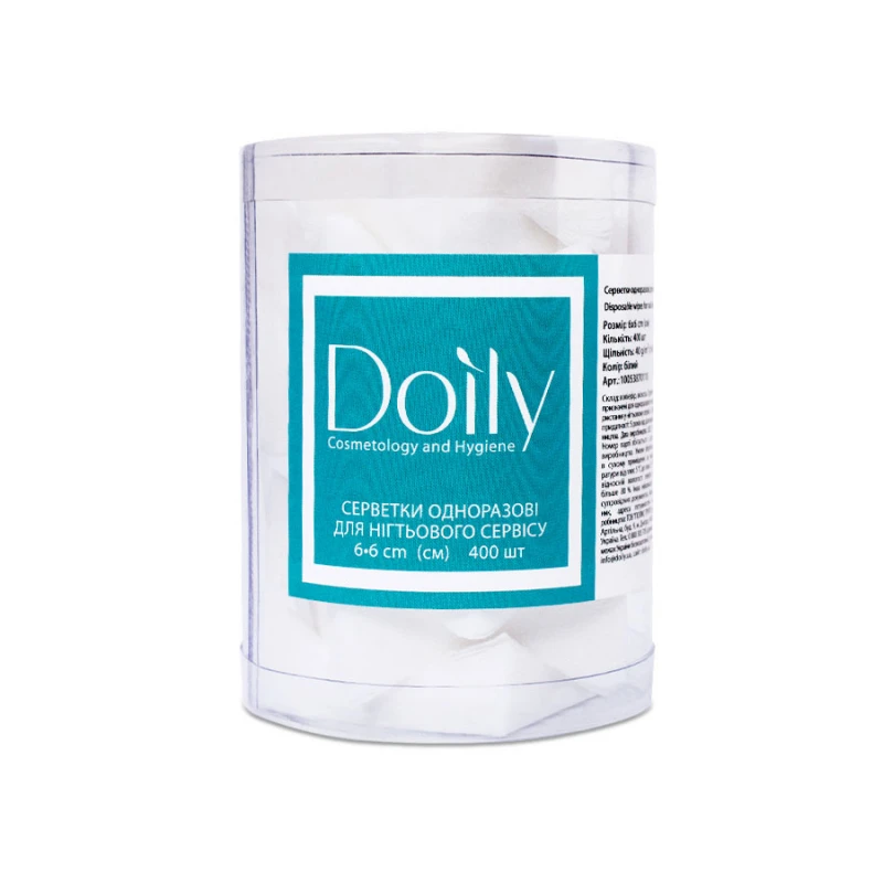 Безворсові серветки в тубі, 400 шт.