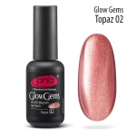Магнітний гель лак PNB Glow Gems 02 Topaz