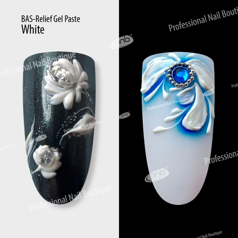 Гель паста PNB барельєф / UV / LED Gel Paste Bas-Relief (біла), 5 мл