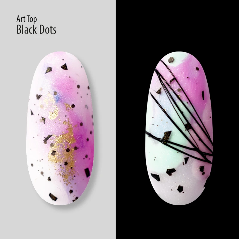 Art Top PNB, Black Dots, Matte, No wipe, 8 ml