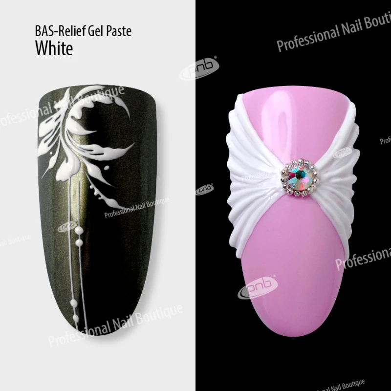 Гель паста PNB барельєф / UV / LED Gel Paste Bas-Relief (біла), 5 мл