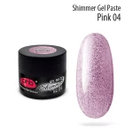 Shimmer Gel Paste / Гель паста з шиммером PNB 04 рожевий металік