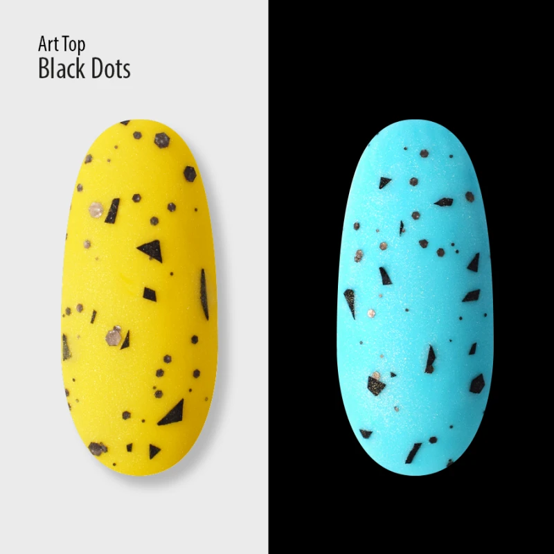 Art Top PNB, Black Dots, Matte, No wipe, 8 ml