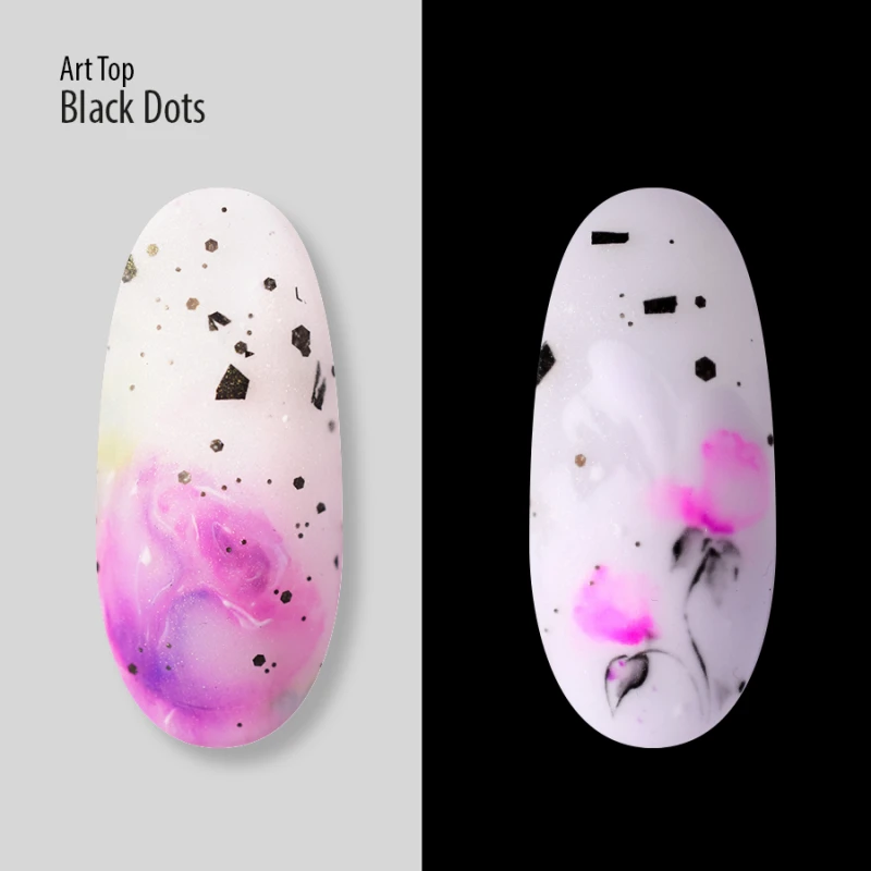Art Top PNB, Black Dots, Matte, No wipe, 8 ml