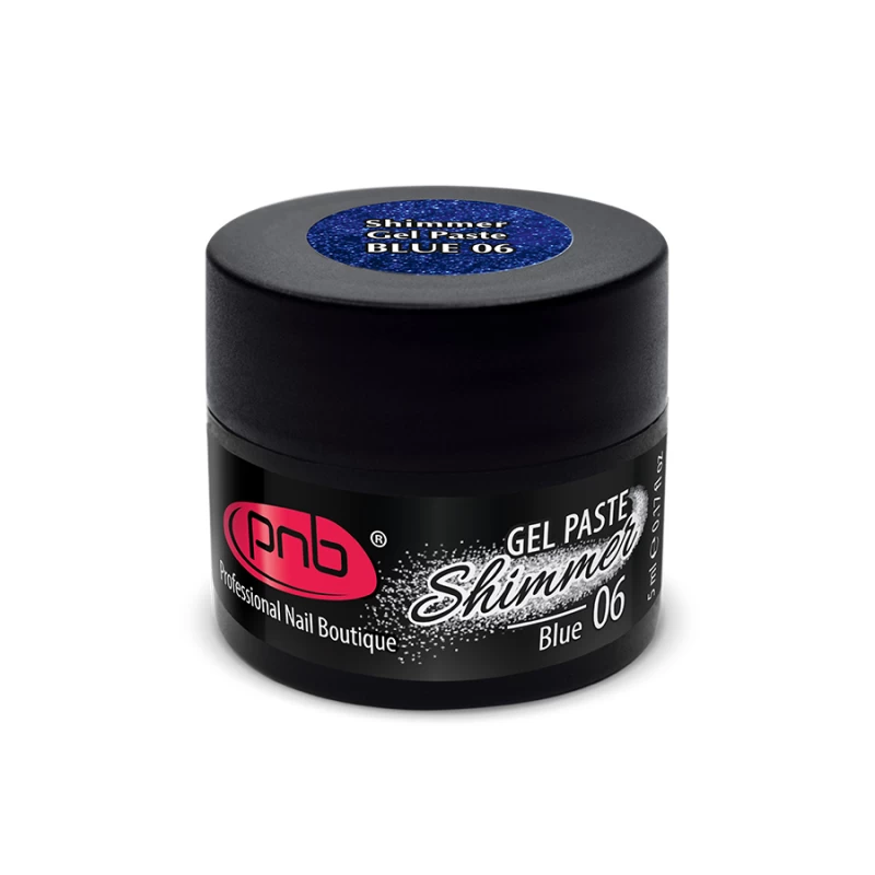 Shimmer Gel Paste / Гель паста с шіммером PNB 06 синя