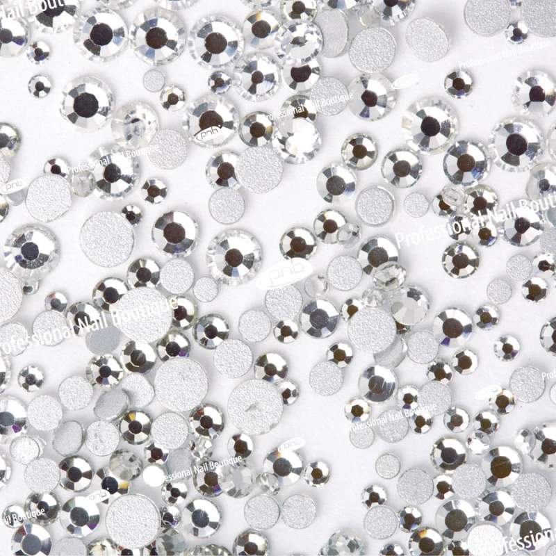 Стразы PNB Кристалл, микс размеров, стекло