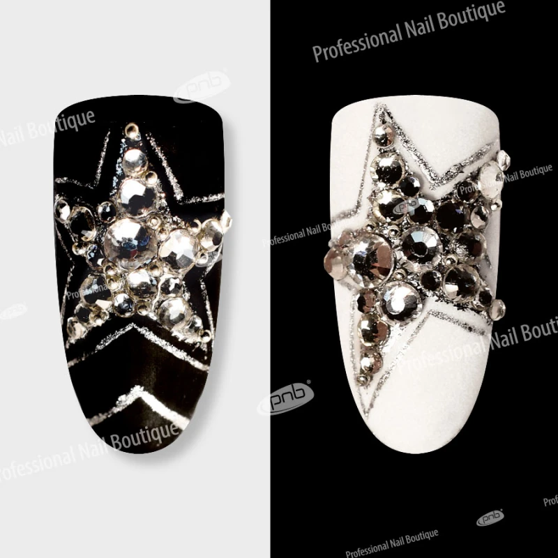 Стразы PNB Кристалл, микс размеров, стекло