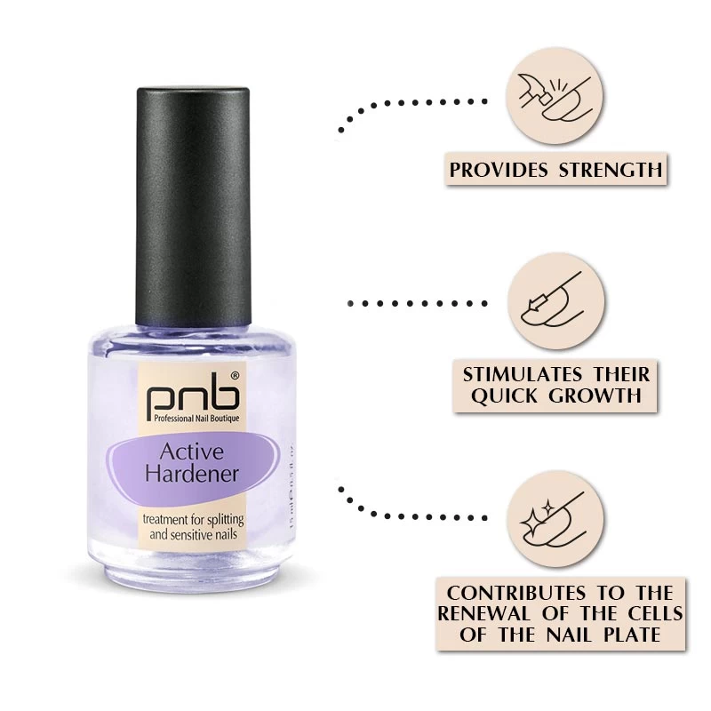 Active Hardener PNB, 15 ml / Засіб для зміцнення ламких і схильних до розшарування нігтів