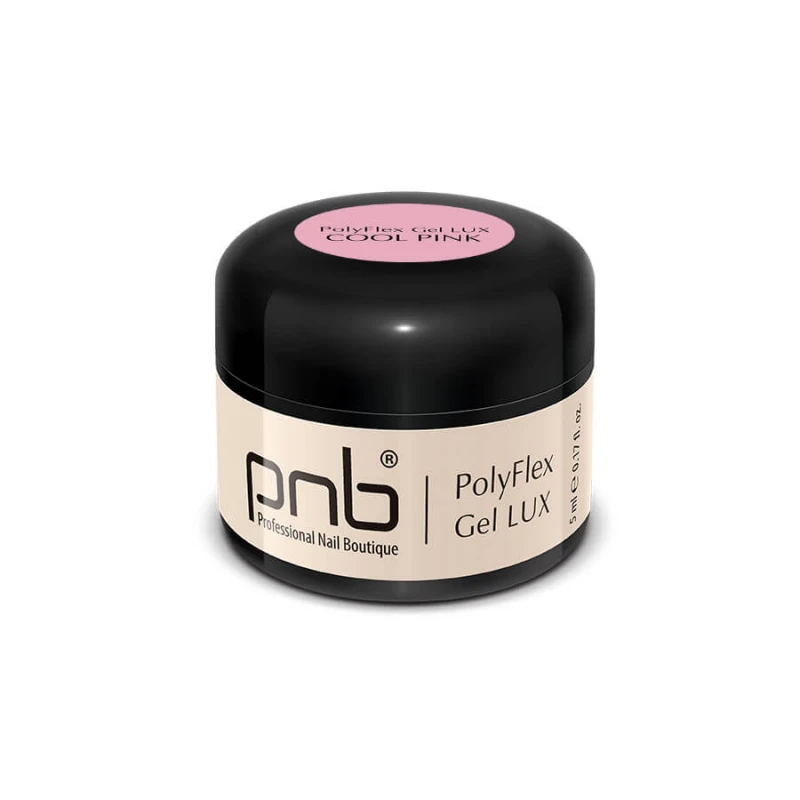 Поліфлекс гель холодний рожевий / UV/LED PolyFlex Gel LUX, Cool Pink, 5 ml
