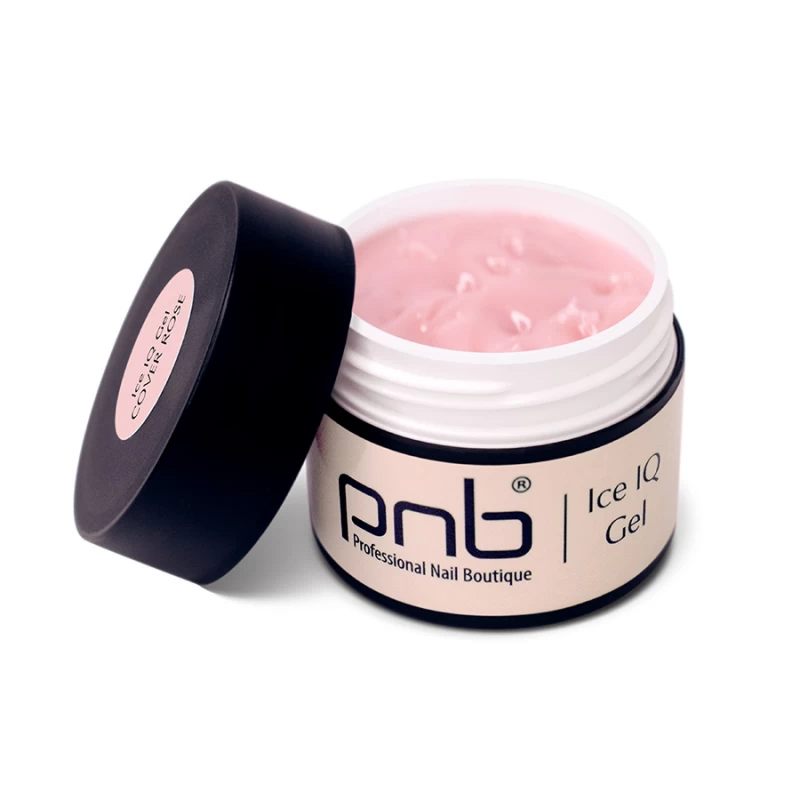 Низькотемпературний димчато-рожевий гель / UV/LED Ice IQ Gel, Cover Rose PNB, 15 ml