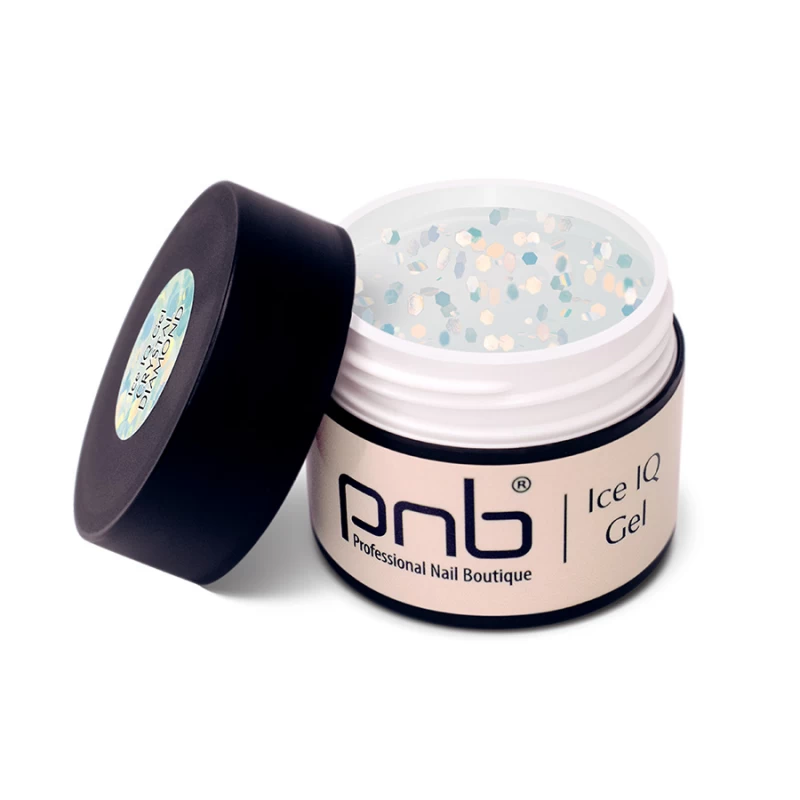 Низькотемпературний прозорий гель / UV/LED Ice IQ Gel, Crystal Diamond PNB, 15 ml