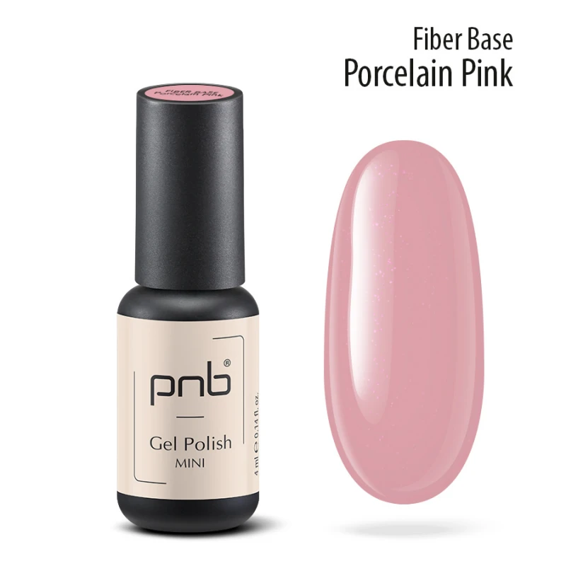 База з нейлоновими волокнами Fiber Base PNB, Porcelain Pink 4 мл