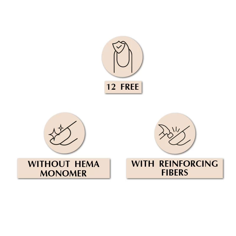 Восстанавливающая база с нейлоновыми волокнами Revital Fiber Base PNB, Clear, HEMA FREE, 17 мл