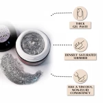 Shimmer Gel Paste / Гель паста з шиммером PNB 01 срібло