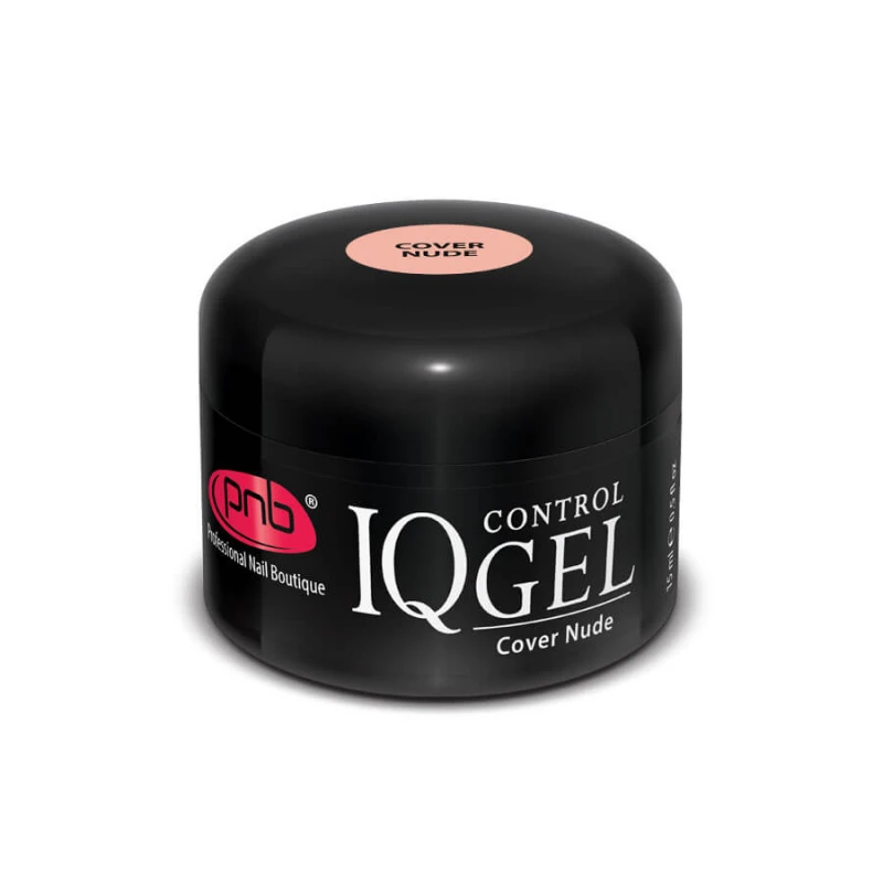 IQ Control Gel Cover Nude / Камуфлюючий нюдовий, бежево-рожевий гель 15 ml