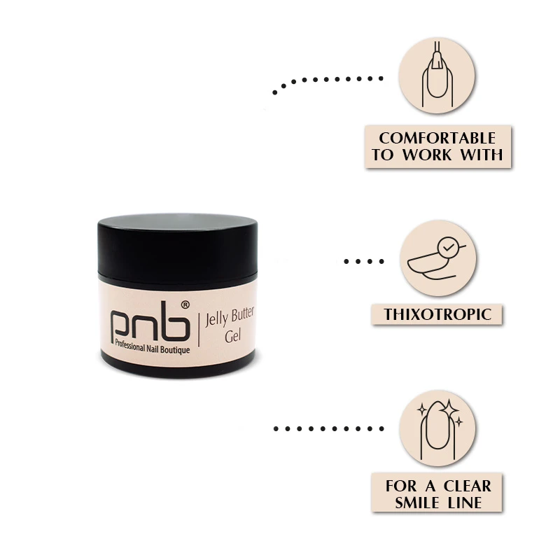 Гель-желе PNB, камуфлюючий Айворі, 5 мл