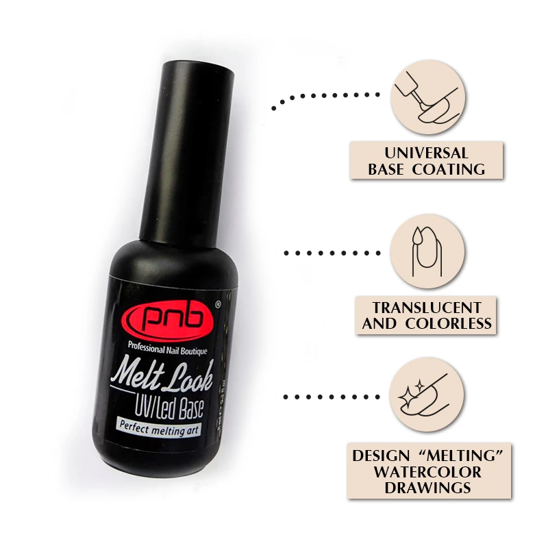 Melt Look Base UV/LED 8ml / Нейл-арт базове покриття