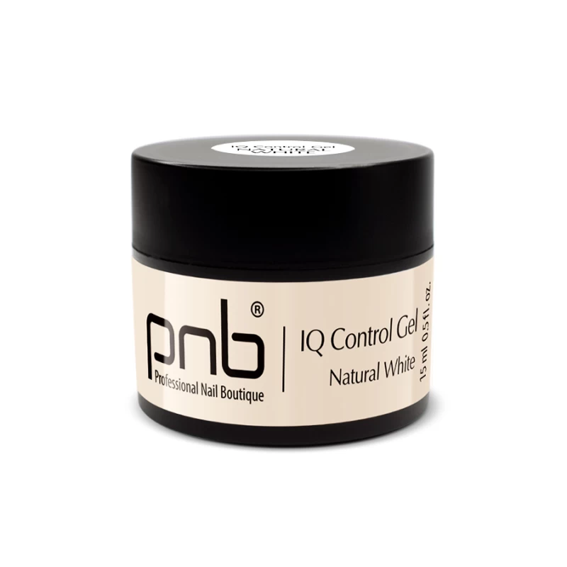 IQ Control Gel Natural White / Непрозорий, натуральний білий гель PNB 15 ml
