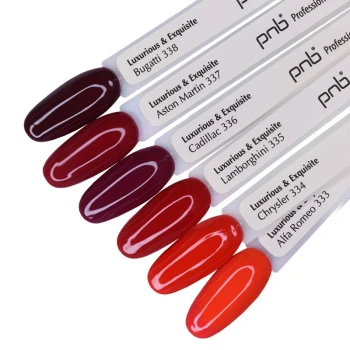 Палітра гель лаків PNB (333-338) Luxurious and Exquisite Палітра гель лаків PNB (333-338) Luxurious and Exquisite