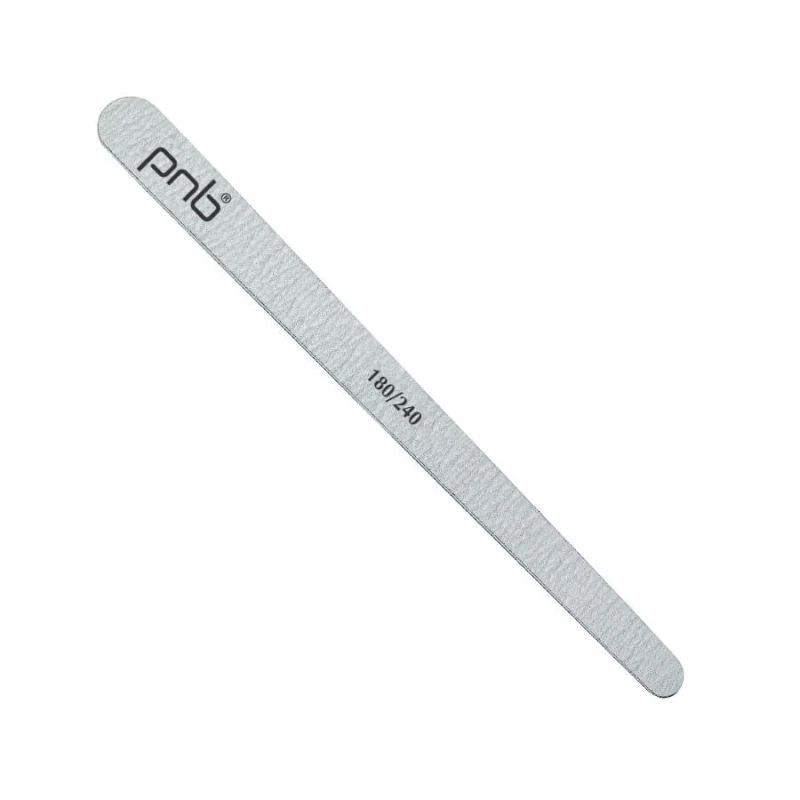 Пилка для ногтей PNB 180/240 Gray Wood, каплевидная, узкая