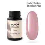 Восстанавливающая база с нейлоновыми волокнами Revital Fiber Base PNB, Porcelain Pink, HEMA FREE, 30 мл