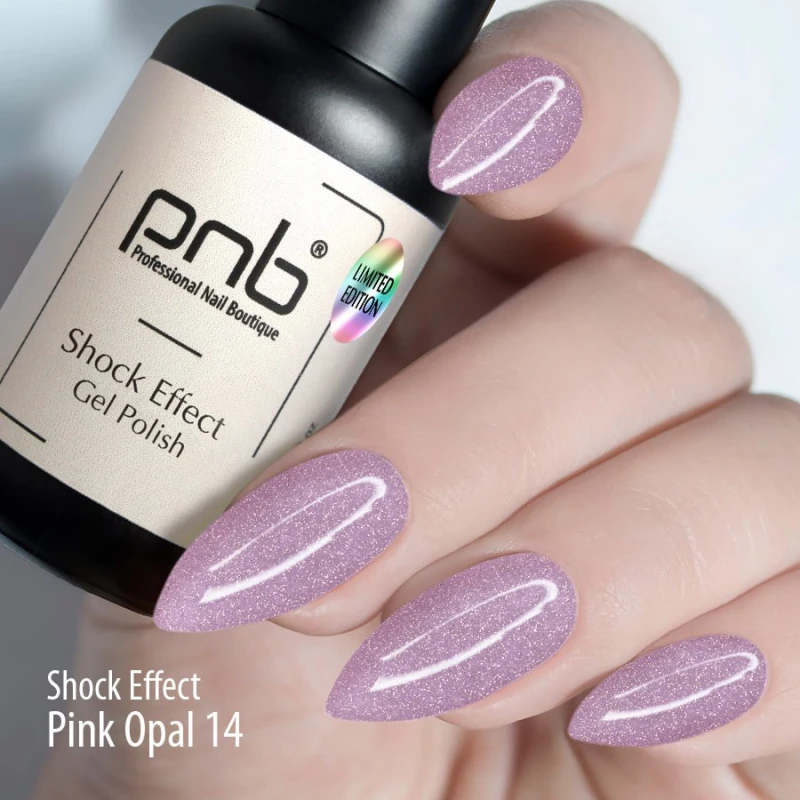 Гель лак PNB Shock Effect, Pink Opal 14