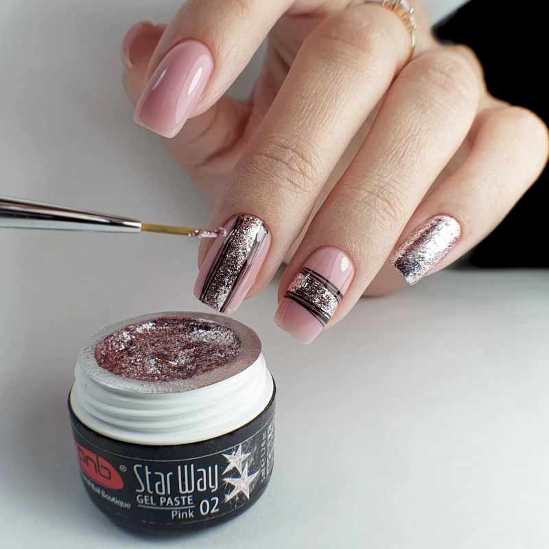 Гель паста PNB «Star Way», 02 Рожева, 5 мл