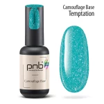 Камуфлююча база PNB, Temptation, бірюзовий, 8 мл