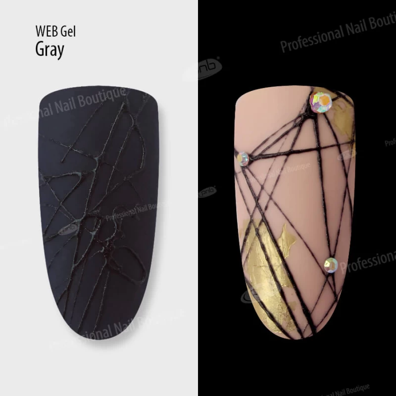 Гель павутинка сірий PNB / UV / LED Web Gel Gray