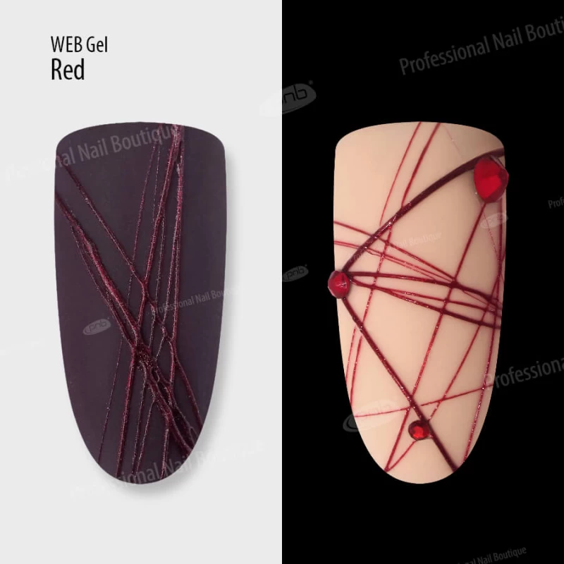 Гель павутинка червоний PNB / UV / LED Web Gel Red