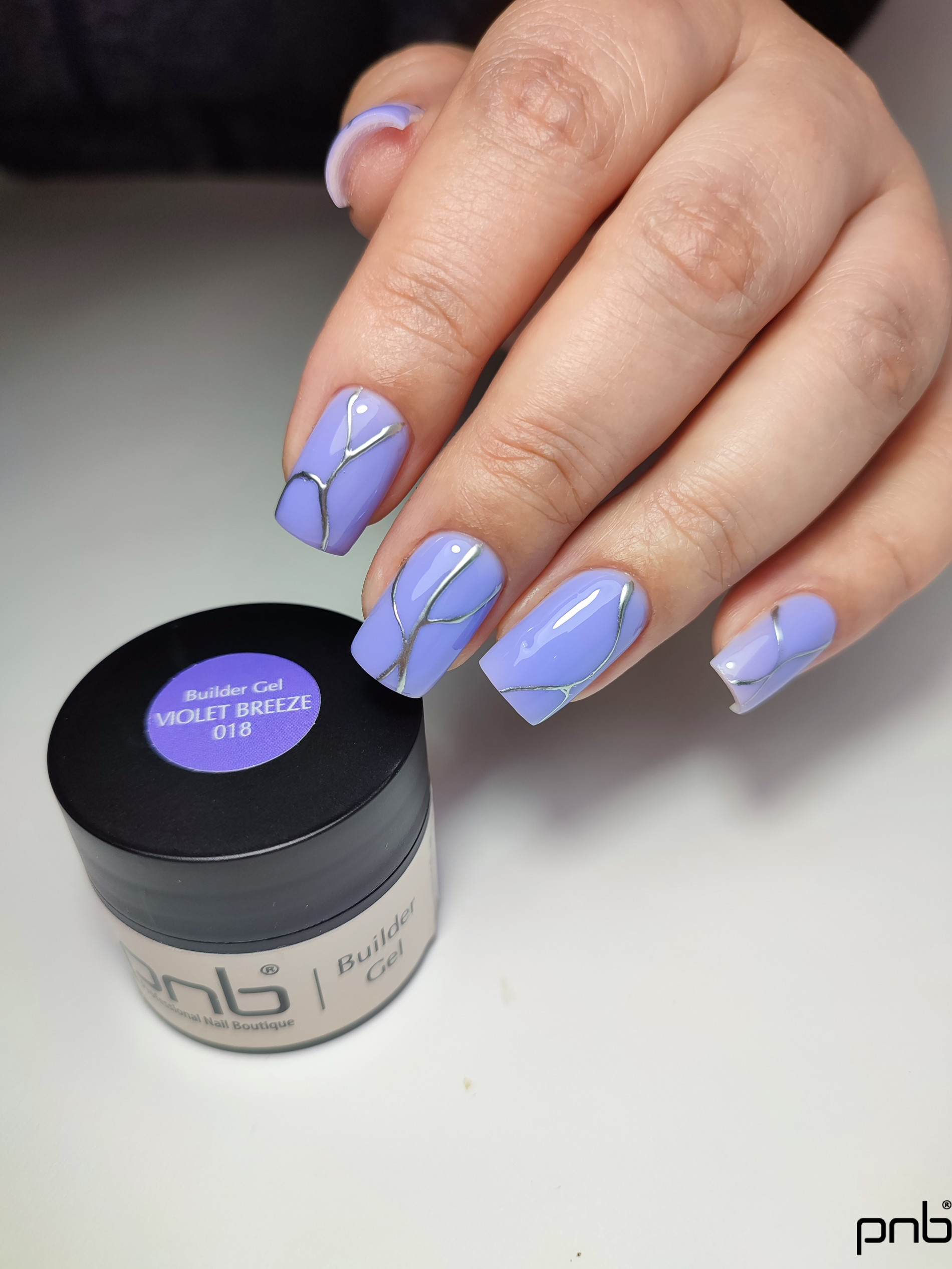 Купить Моделирующий гель Builder Gel PNB, 018 Violet Breeze - 15